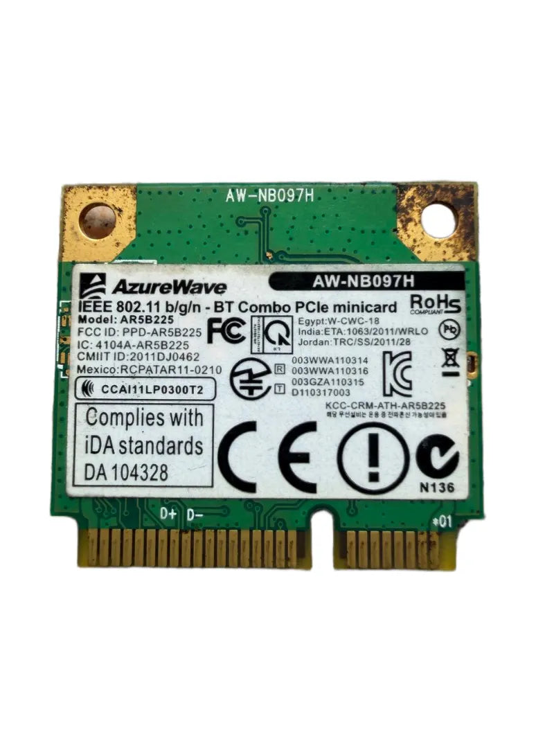 ASUS K55VD WiFi Wireless Card Atheros AR5B225 WLAN Adapter