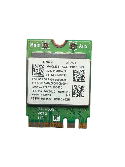 Dual Band Wi-Fi Card for Lenovo E40-80 WLAN Bluetooth Adapter FRU 04X6025