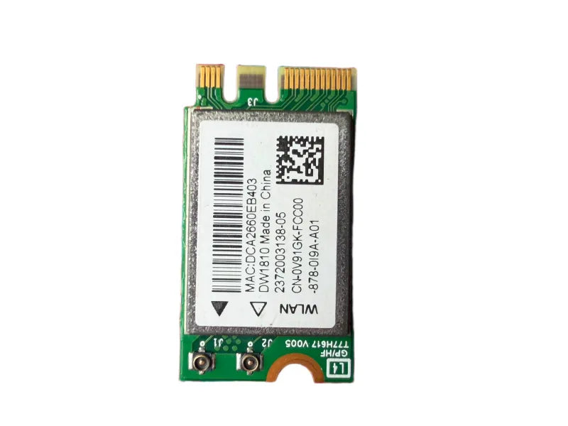 Wireless WiFi Bluetooth Card Module for Dell Inspiron 15 5575 - PN: 0V91GK-FCC00