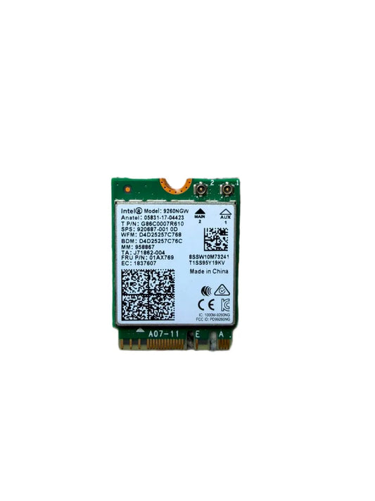 Intel 9260NGW Dual Band Wireless-AC WiFi Bluetooth 5.0 M.2 NGFF Card
