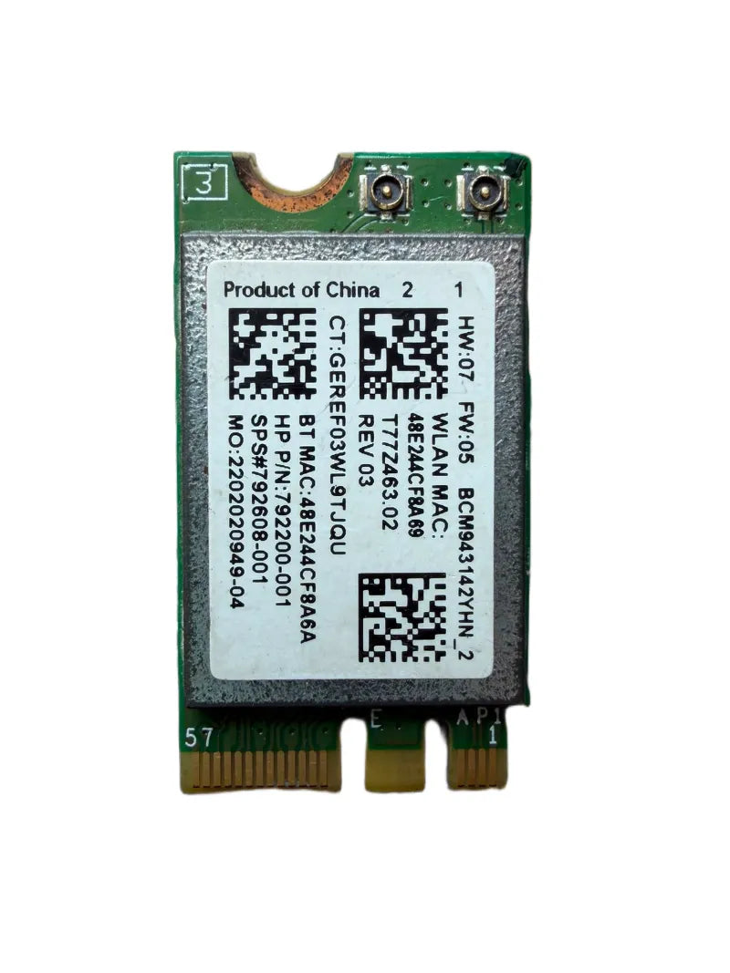 OEM HP Broadcom BCM943142YHN M.2 WiFi Bluetooth Card
