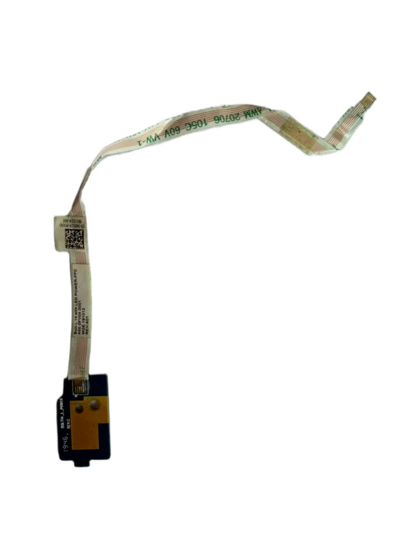 Dell Latitude 3400 Power Button Board with Flex Cable N9D2R 0N9D2R Replacement